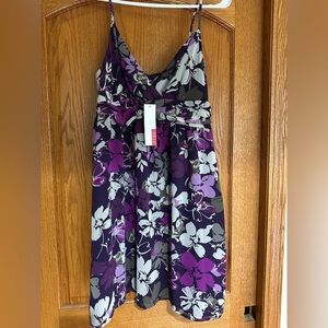 Elle Purple Floral Women's Top